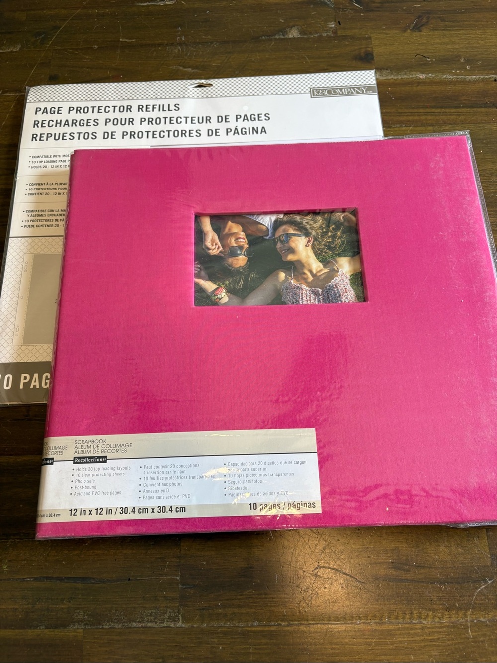 Recollections Pink Photo Scrapbook Album Memories Junk Journal Sheets Insert